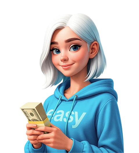 girl with money