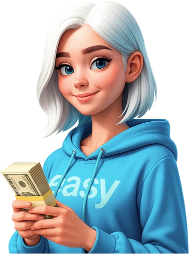 girl with money